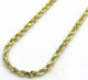 10K Yellow Gold 2.5MM Diamond Cut Rope Chain