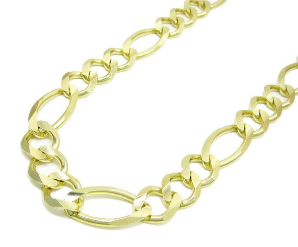 14K Yellow Gold Classic Figaro Chain 10MM