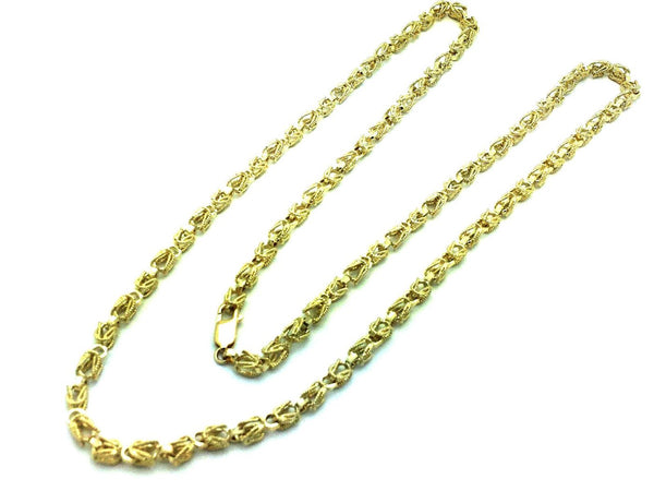 10K Yellow Gold Hollow Turkish Chain 8MM