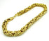 10K Yellow Gold Solid Pave Byzantine Chain Bracelet 3.5MM 8" 14.96 Gram - Gold Americas