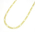 10K Yellow Gold Hollow Figaro Chain 2.5MM