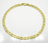 10K Yellow Gold Hollow Flat Mariner Chain Bracelet 4MM 9" 3.15 Gram - Gold Americas