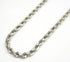 14K White Gold Solid Diamond Cut Rope Chain 1MM - Gold Americas