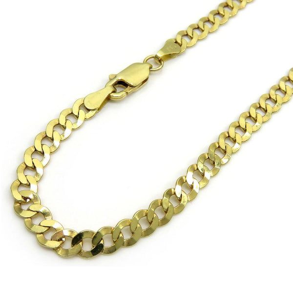 10K Yellow Gold Hollow Miami Cuban Chain 6MM