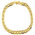 10K Yellow Gold Hollow Flat Mariner Chain Bracelet 2.5MM 9" 1.44 Gram - Gold Americas