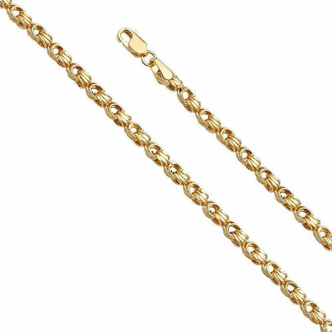 Gold Stainless Steel Byzantine Chain Necklace Chn8504 | Wholesale Jewelry  Website