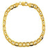 10K Yellow Gold Hollow Flat Mariner Chain Bracelet 3MM 8" 1.84 Gram - Gold Americas