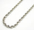 14K White Gold Solid Diamond Cut Rope Chain 3MM - Gold Americas