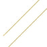 925 Sterling Silver 2.5mm Yellow Gold Plated Rope Chain Size- 9" - Gold Americas