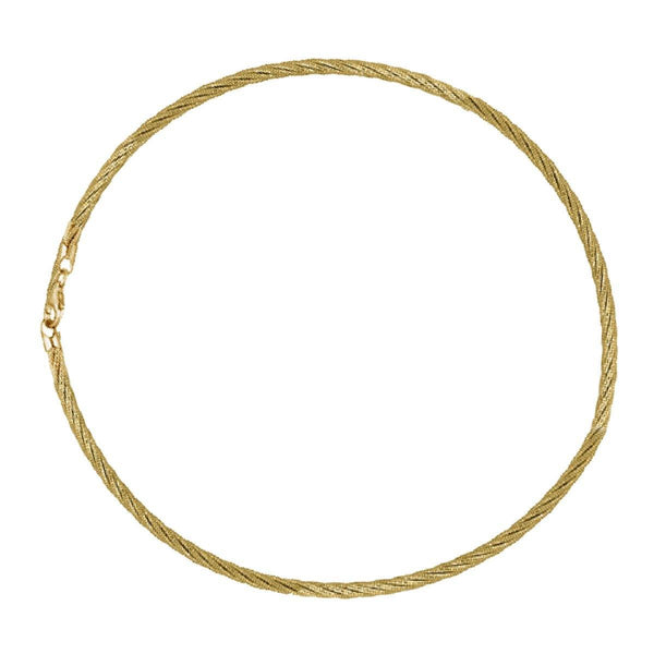 925 Sterling Silver 9.9gms Gold Plated Spring Omega Bracelet  7" Unisex - Gold Americas