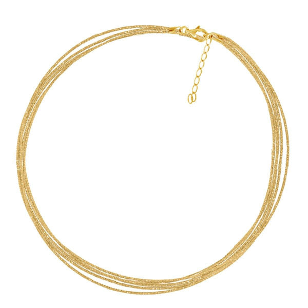 925 Sterling Silver 9.3gms Gold Plated Spring Omega Bracelet  7.5" Unisex - Gold Americas
