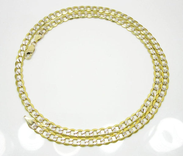 10K Yellow Gold Pave Miami Cuban Chain 6MM