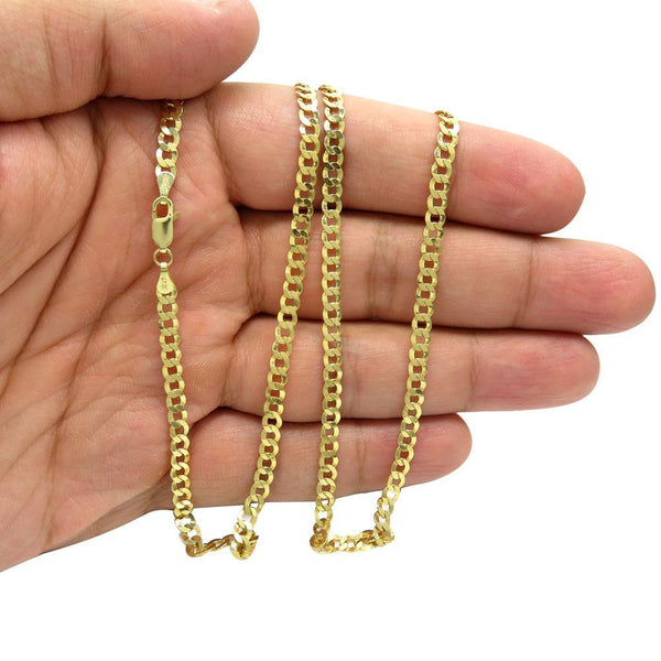 10K Yellow Gold Hollow Miami Cuban Chain 6MM