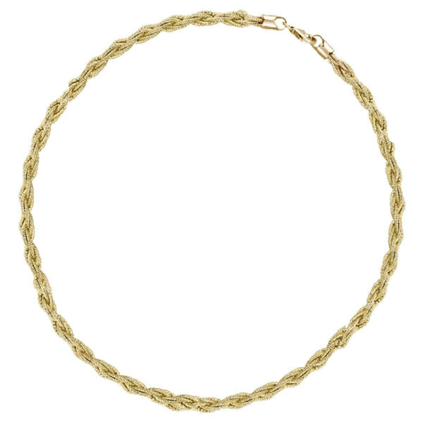 925 Sterling Silver 11.9gms Gold Plated Spring Omega Bracelet  7" Unisex - Gold Americas