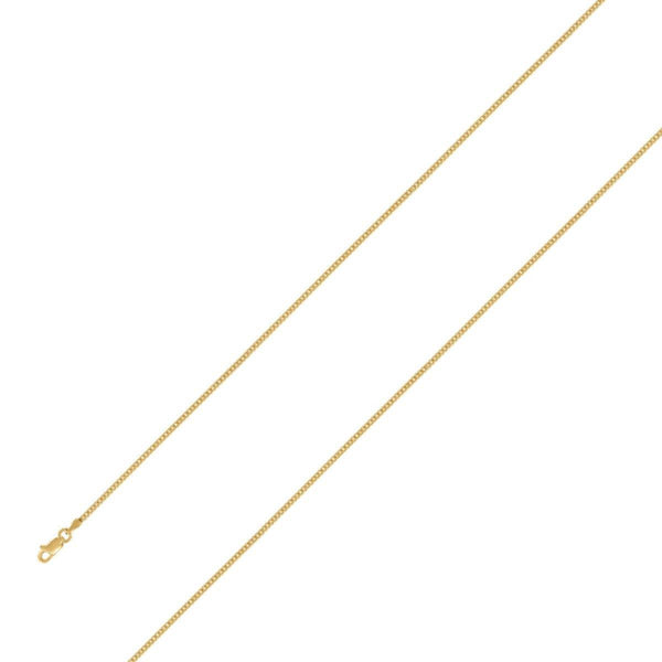 925 Sterling Silver 2mm Gold Plated Miami Cuban Chain Size- 7" - Gold Americas
