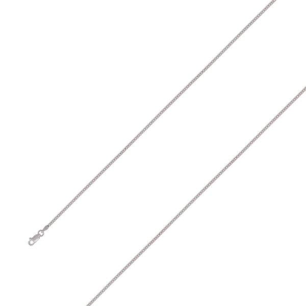 925 Sterling Silver 2mm Rhodium Plated Miami Cuban Chain Size- 8" - Gold Americas