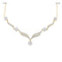 14K Yellow Gold Womens Round Diamond Cluster Y-Shape Necklace 3/4 Cttw