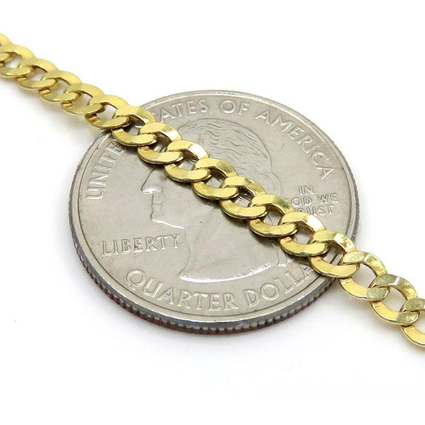 10K Yellow Gold Hollow Miami Cuban Chain 6MM