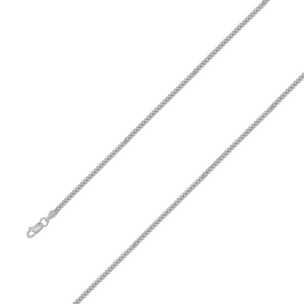 925 Sterling Silver 3mm Rhodium Plated Miami Cuban Chain Size- 8" - Gold Americas