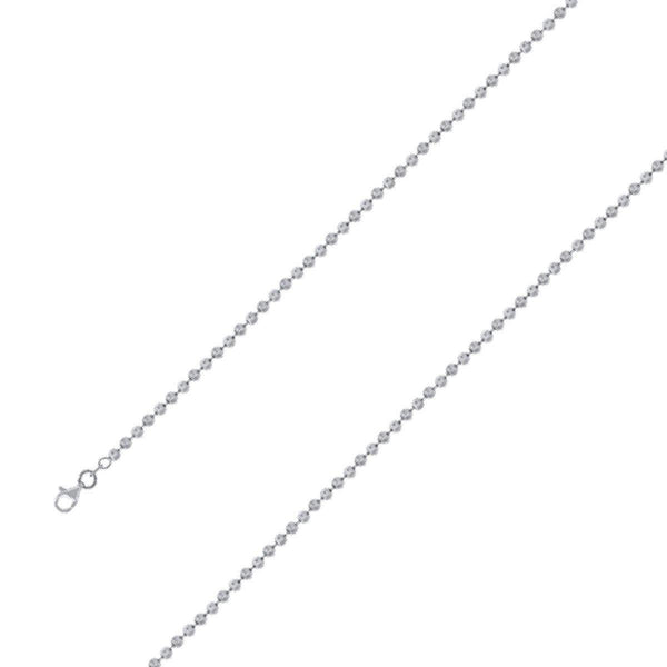 925 Sterling Silver 3mm Yellow Gold Plated Moon Cut Chain Size- 10" - Gold Americas
