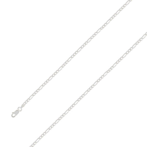 925 Sterling 3mm Silver E-Coated Figaro Chain Size- 9" - Gold Americas