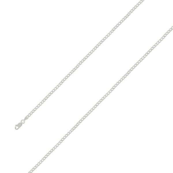 925 Sterling Silver 3mm E-Coated Classic Cuban Chain Size- 7" - Gold Americas