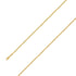 14k Yellow Gold Finish 3mm Silver Cuban Chain Size- 9" - Gold Americas