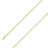 14k Yellow Gold Finish 3mm Silver Pave Cuban Chain Size- 7" - Gold Americas