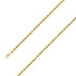 925 Sterling Silver 4.5mm Yellow Gold Plated Rope Chain Size- 9" - Gold Americas