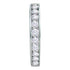 14K White Gold Round Channel-set Diamond Single Row Hoop Earrings 1-1/3 Cttw - Gold Americas