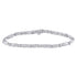 10K White Gold Diamond X Link Fashion Bracelet 1/2 Cttw - Gold Americas