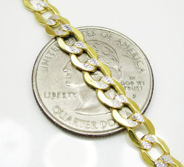 10K Yellow Gold Pave Miami Cuban Chain 6MM