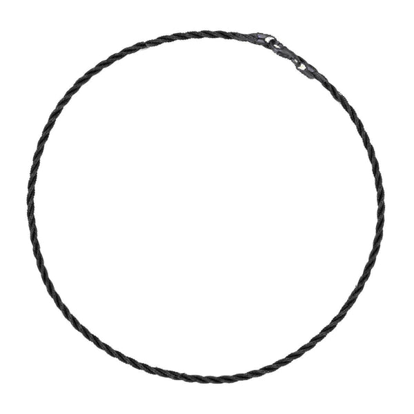 925 Sterling Silver 5.9gms Black Plated Spring Omega Bracelet  7" Unisex - Gold Americas