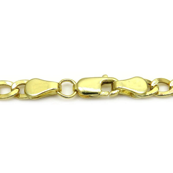 10K Yellow Gold Hollow Cuban Chain 4.5MM