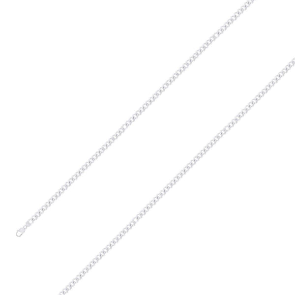 925 Sterling 5mm Silver Finish Classic Cuban Chain Size- 7" - Gold Americas