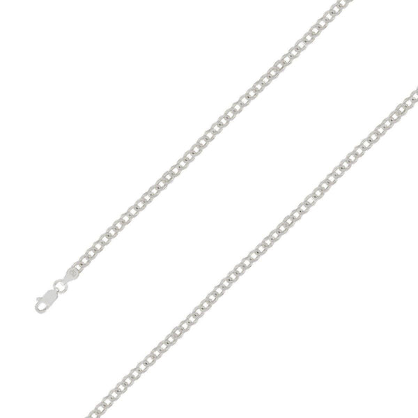 925 Sterling Silver 4mm E-Coated Classic Cuban Chain Size- 8" - Gold Americas