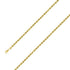 925 Sterling Silver 4mm Yellow Gold Plated Rope Chain Size- 7" - Gold Americas