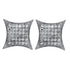 10K White Gold Round Pave-set Diamond Square Kite Cluster Earrings 1/5 Cttw - Gold Americas