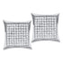 14K White Gold Round Diamond Square Kite Cluster Stud Earrings 1/10 Cttw - Gold Americas