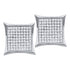 14K White Gold Round Diamond Square Cluster Earrings 1/2 Cttw - Gold Americas