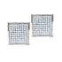 14K White Gold Round Pave-set Diamond Square Cluster Earrings 7/8 Cttw - Gold Americas