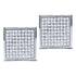 14K White Gold Round Diamond Square Cluster Stud Earrings 1/20 Cttw - Gold Americas