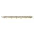 10K Yellow Gold Mens Diamond Big Look Fashion Bracelet 3-1/5 Cttw