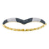 14K Yellow Gold Round Black Diamond Bangle Bracelet 1-3/4 Cttw