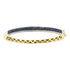 14K Yellow Gold Round Black Diamond Bangle Bracelet 1-1/2 Cttw
