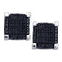 10K White Gold Mens Round Black Color Enhanced Diamond 3D Square Cube Cluster Earrings 1.00 Cttw - Gold Americas
