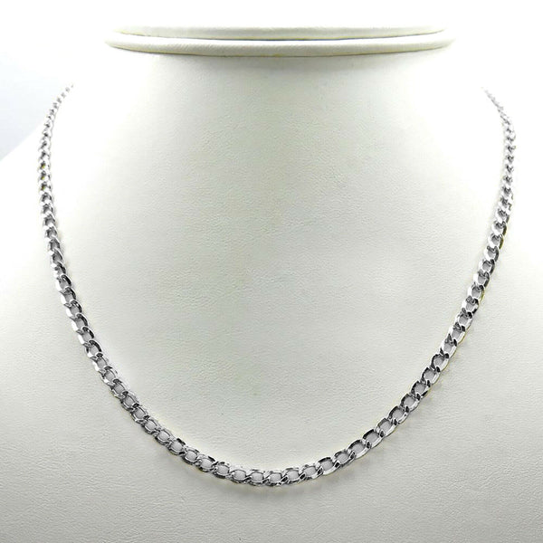 10K White Gold Solid Miami Cuban Chain 5MM