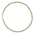 925 Sterling Silver 11.9gms with Gold Plated Spring Omega Bracelet  7" Unisex - Gold Americas