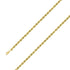 925 Sterling Silver 5mm Yellow Gold Plated Rope Chain Size- 9" - Gold Americas