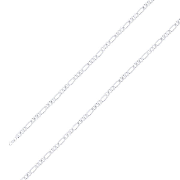 925 Sterling 5mm Silver Classic Figaro Chain Size- 9" - Gold Americas